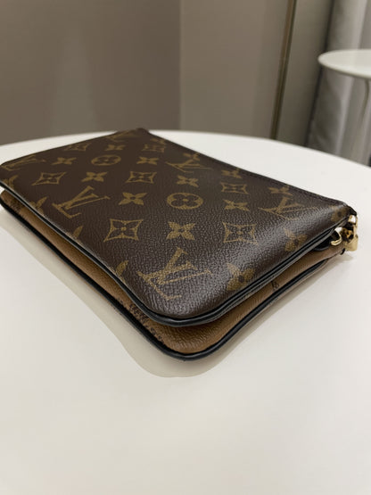 Louis Vuitton Double Zip Pochette Monogram Giant Reverse