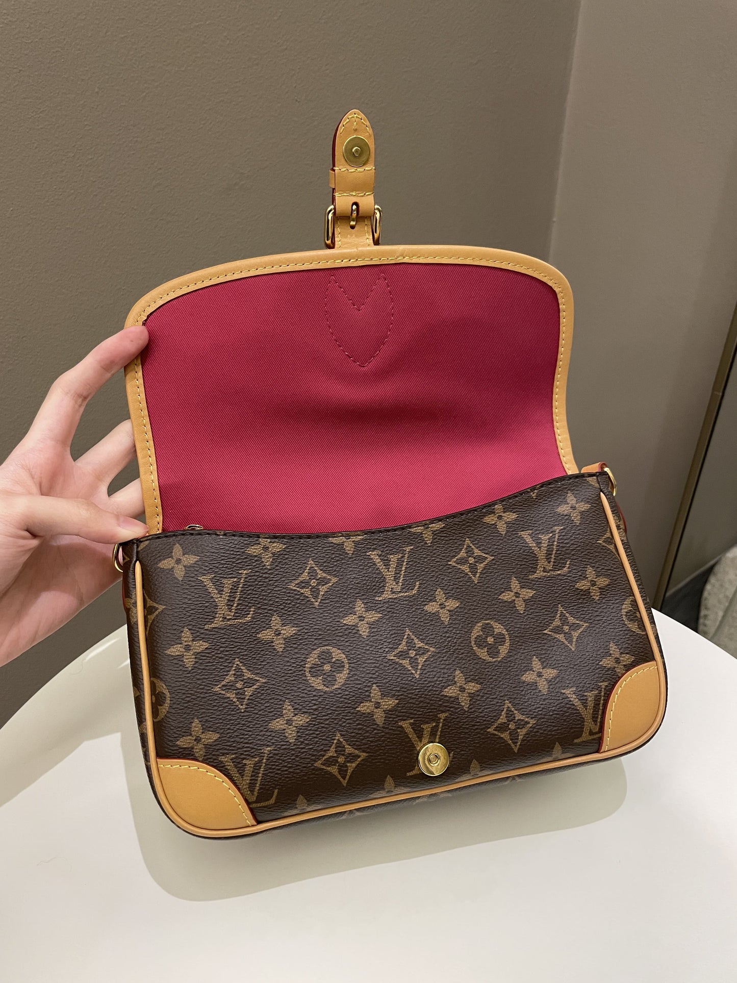 Louis Vuitton Diane PM Monogram / Fuchsia