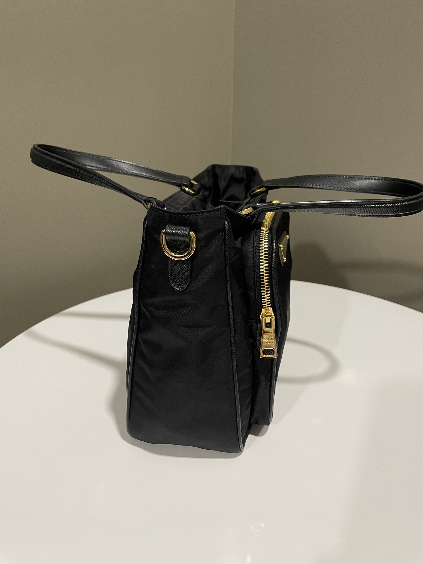 Prada Tessuto Shopping Tote Black Nylon