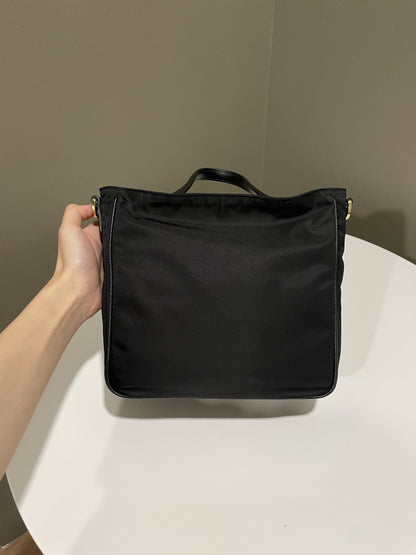 Prada Tessuto Shopping Tote Black Nylon