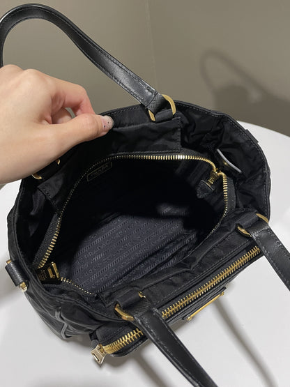 Prada Tessuto Shopping Tote Black Nylon