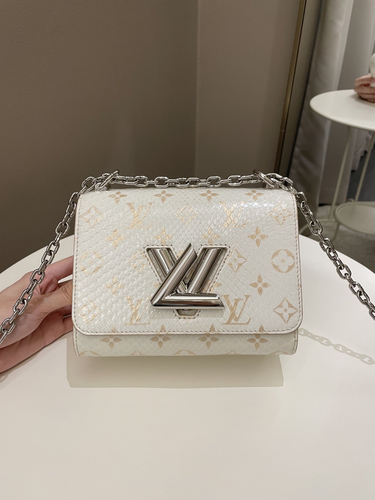 Louis Vuitton Twist Bag Creme / Beige Python