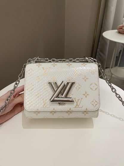 Louis Vuitton Twist Bag Creme / Beige Python