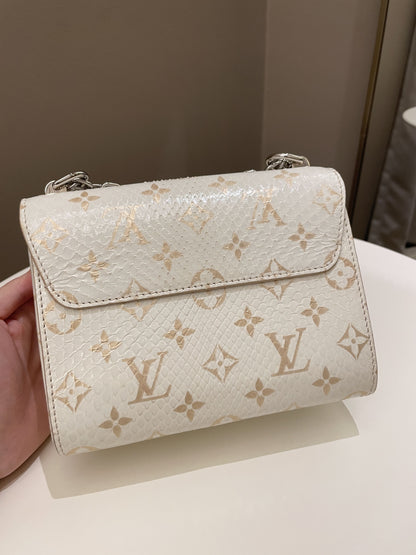 Louis Vuitton Twist Bag Creme / Beige Python