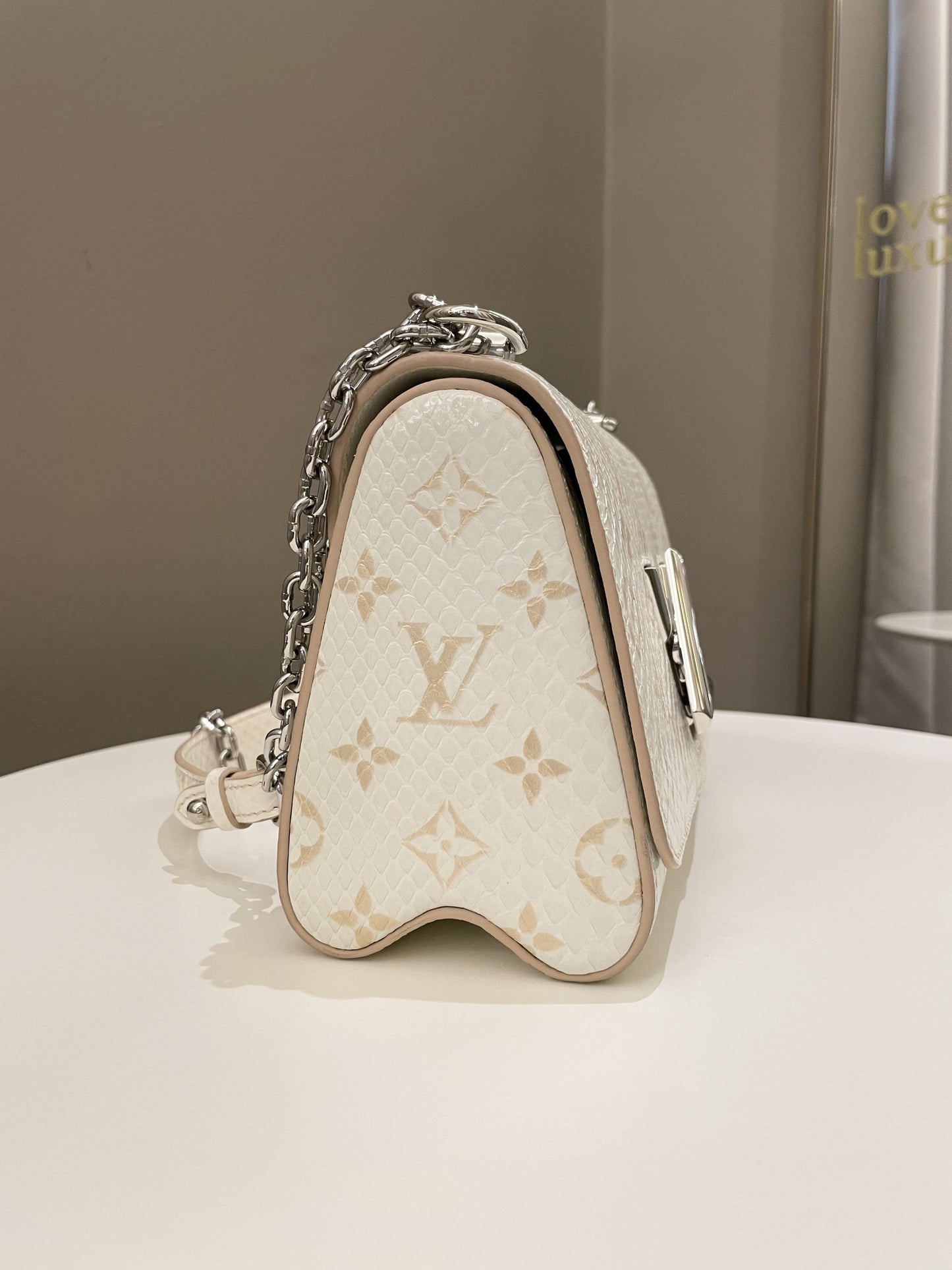 Louis Vuitton Twist Bag Creme / Beige Python