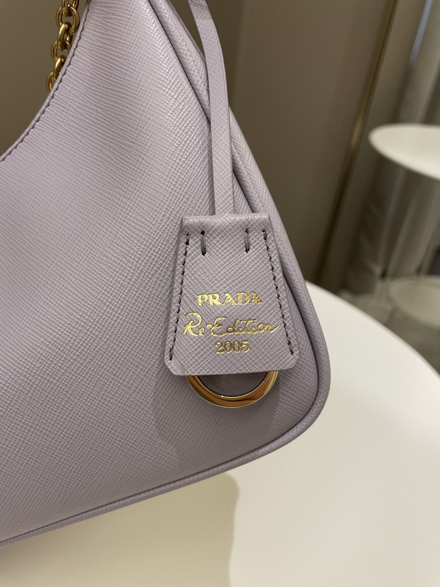 Prada Re-Edition 2005 Saffiano Bag Lilac Saffiano Leather