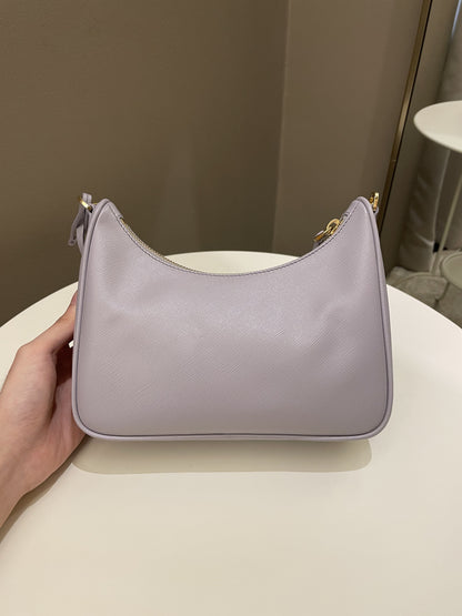 Prada Re-Edition 2005 Saffiano Bag Lilac Saffiano Leather