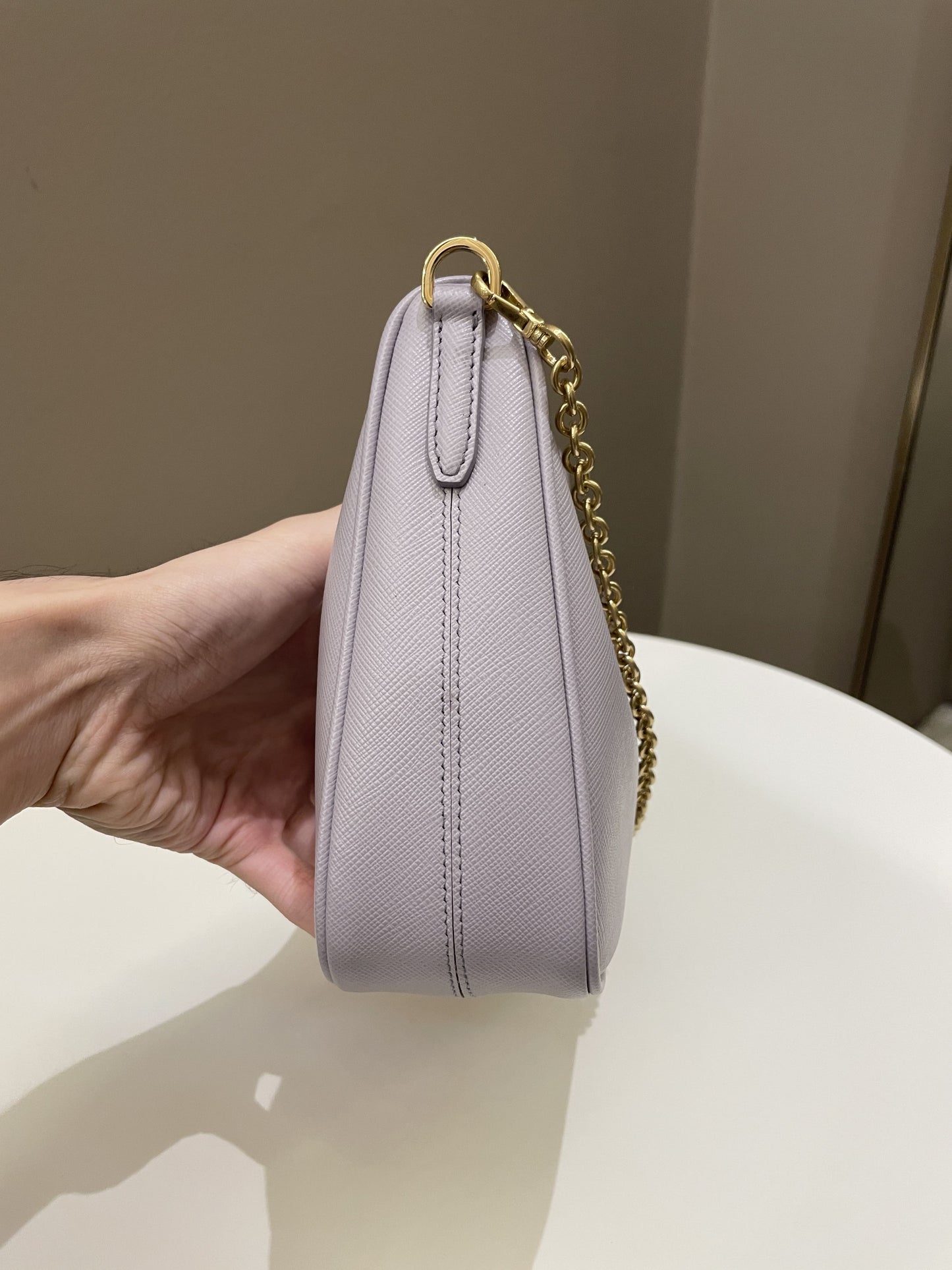 Prada Re-Edition 2005 Saffiano Bag Lilac Saffiano Leather