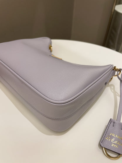 Prada Re-Edition 2005 Saffiano Bag Lilac Saffiano Leather