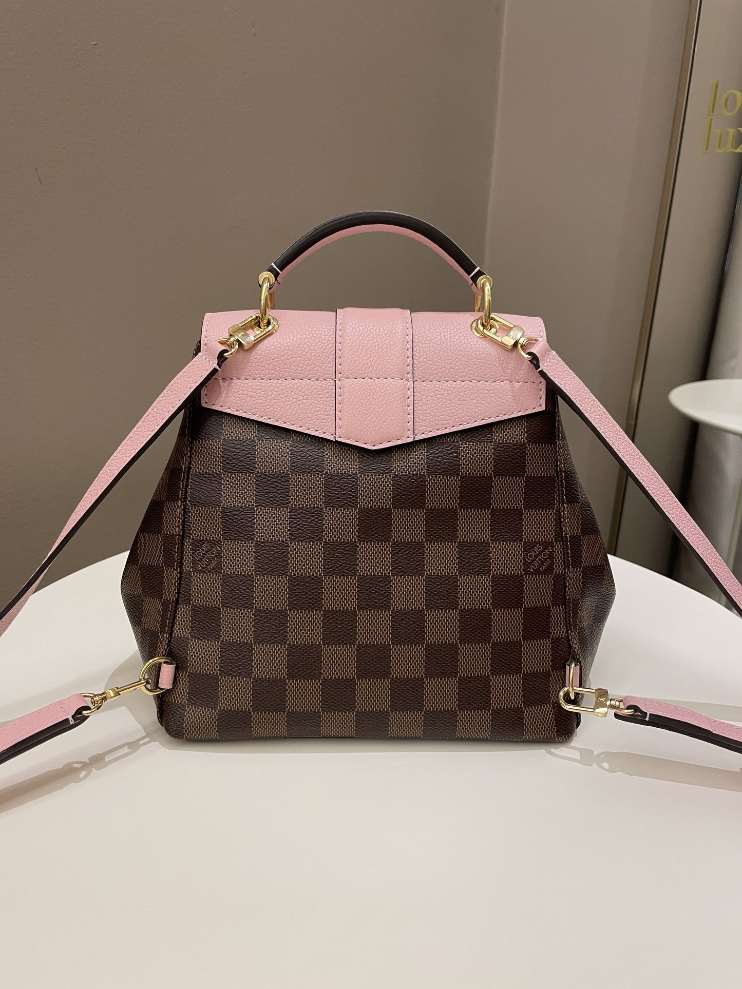 Louis Vuitton Clapton Backpack Magnolia Damier Ebene