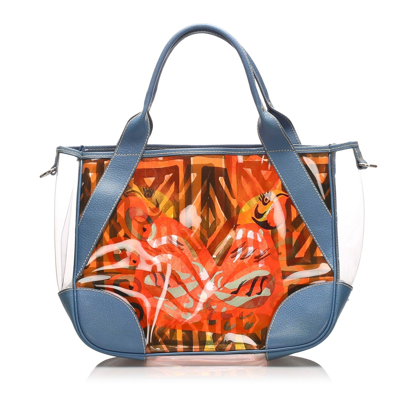 Prada Printed Vinyl Tote Bag (SHG-10846)