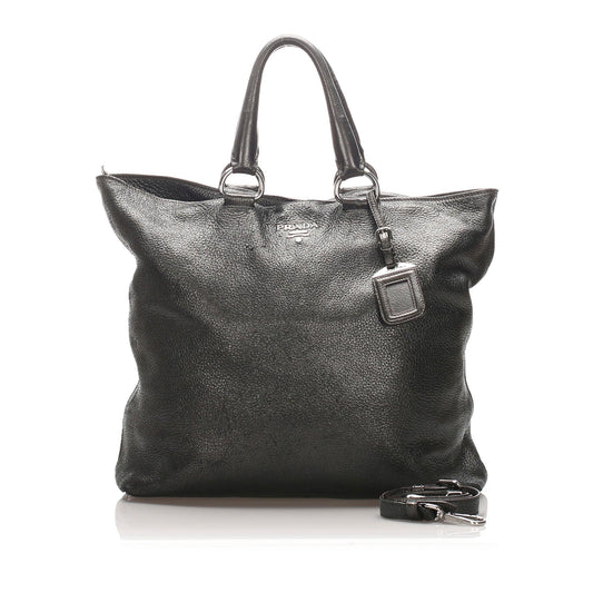 Prada Vitello Daino Tote  (SHG-12201)