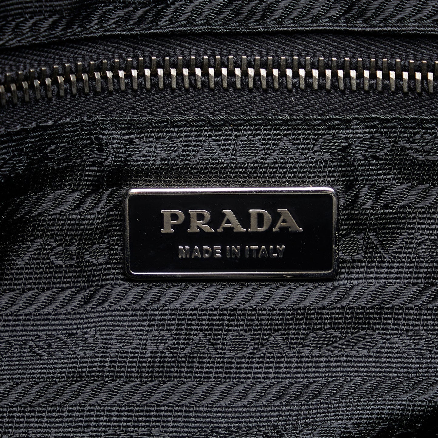 Prada Tessuto Hobo Bag Black Nylon Canvas