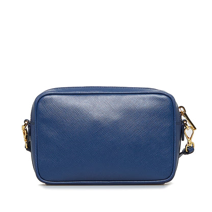 Prada Crossbody Bag Small Blue Saffiano