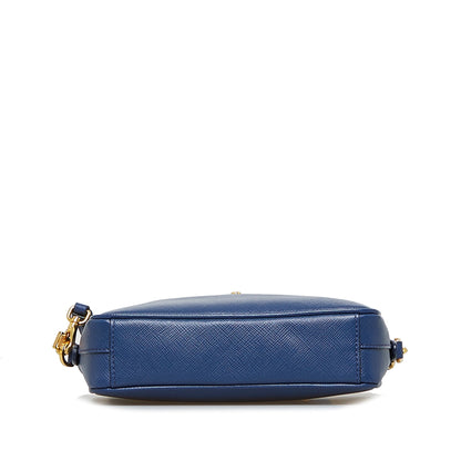 Prada Crossbody Bag Small Blue Saffiano