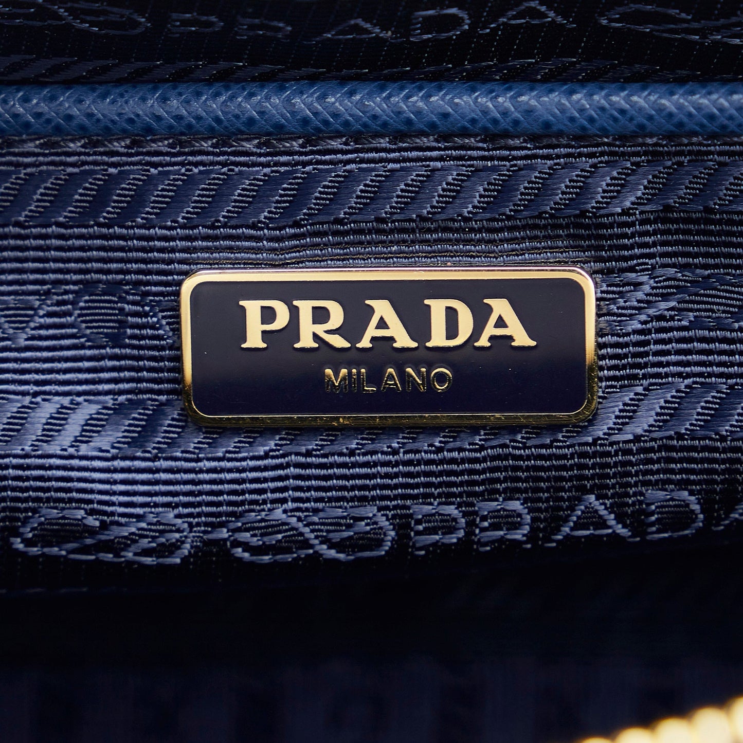 Prada Crossbody Bag Small Blue Saffiano