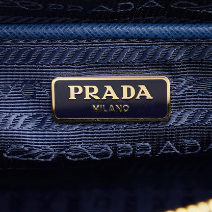 Prada Crossbody Bag Small Blue Saffiano