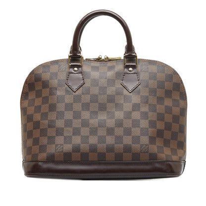 LOUIS VUITTON Damier Ebene Alma PM Handbag