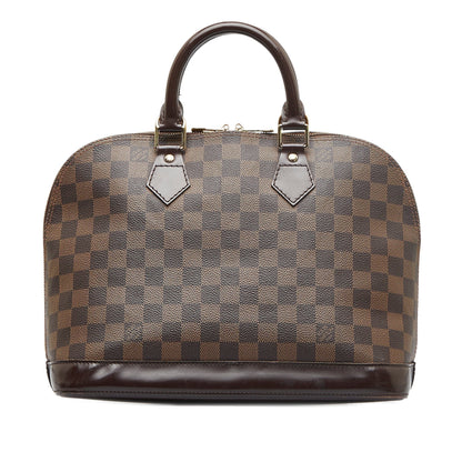 LOUIS VUITTON Damier Ebene Alma PM Handbag