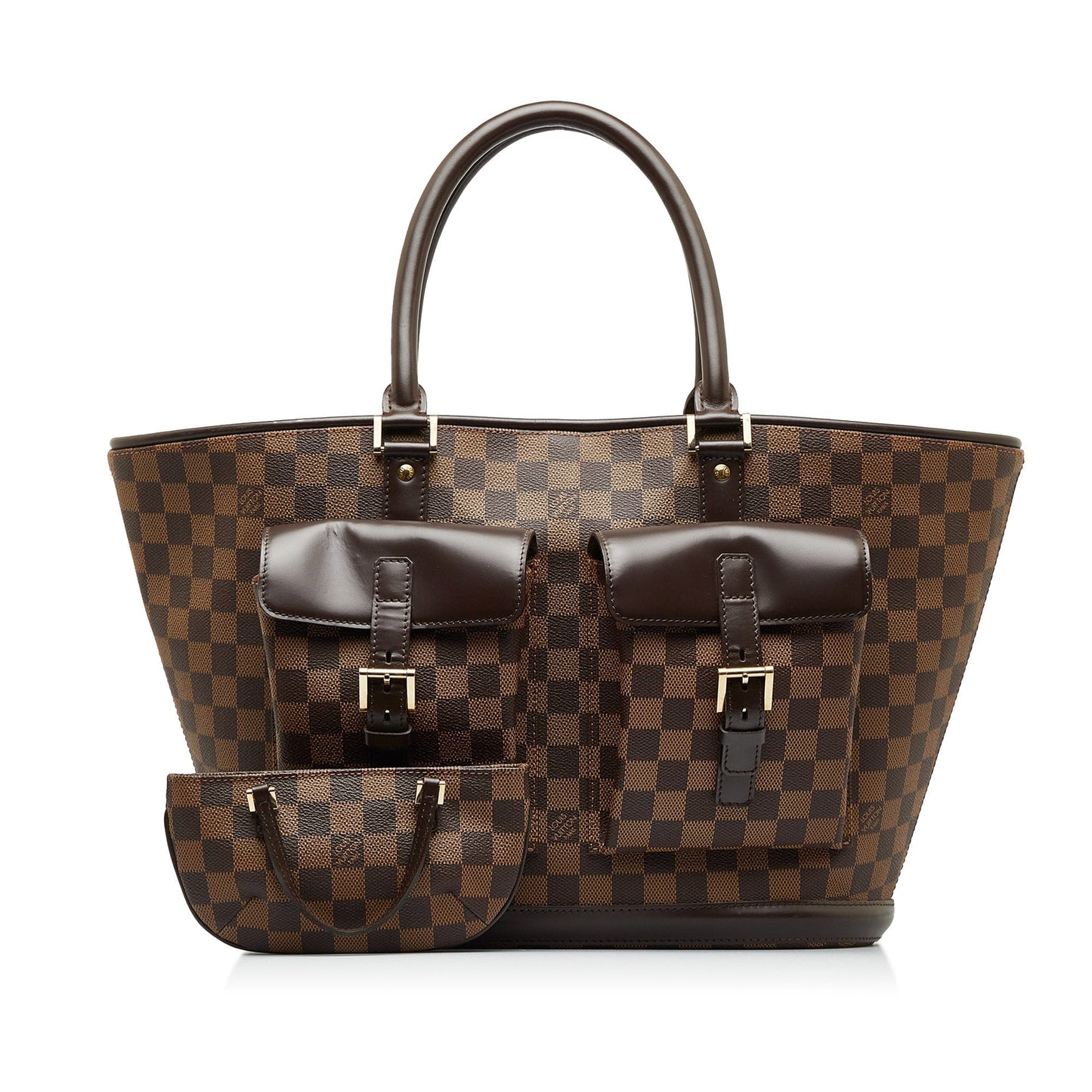 LOUIS VUITTON Damier Ebene Manosque GM Tote Bag