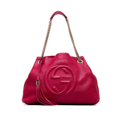 Pink Gucci Soho Chain Tote