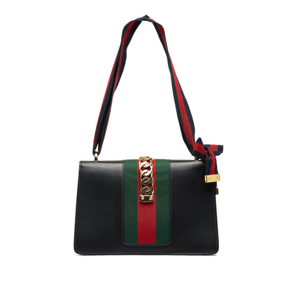 Gucci Sylvie Small Black Leather