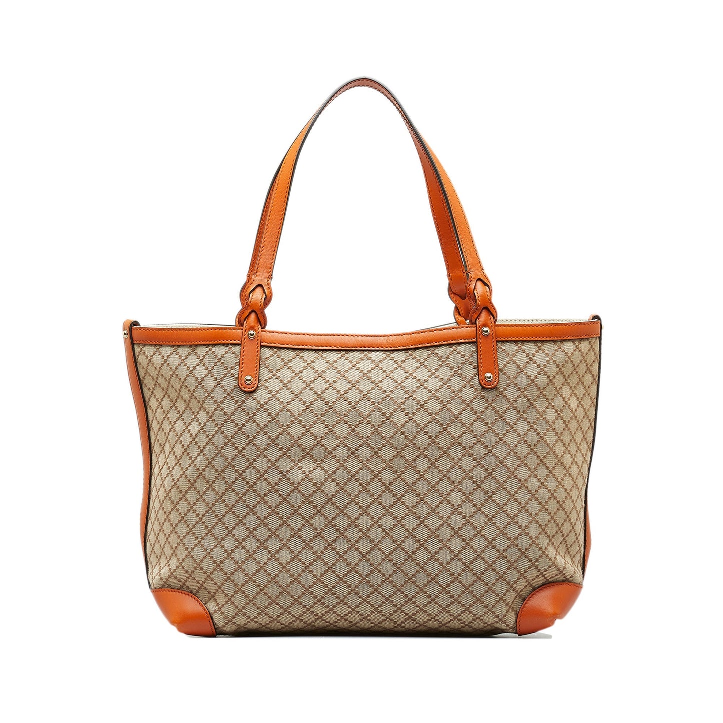 Tan Gucci Diamante Craft Tote