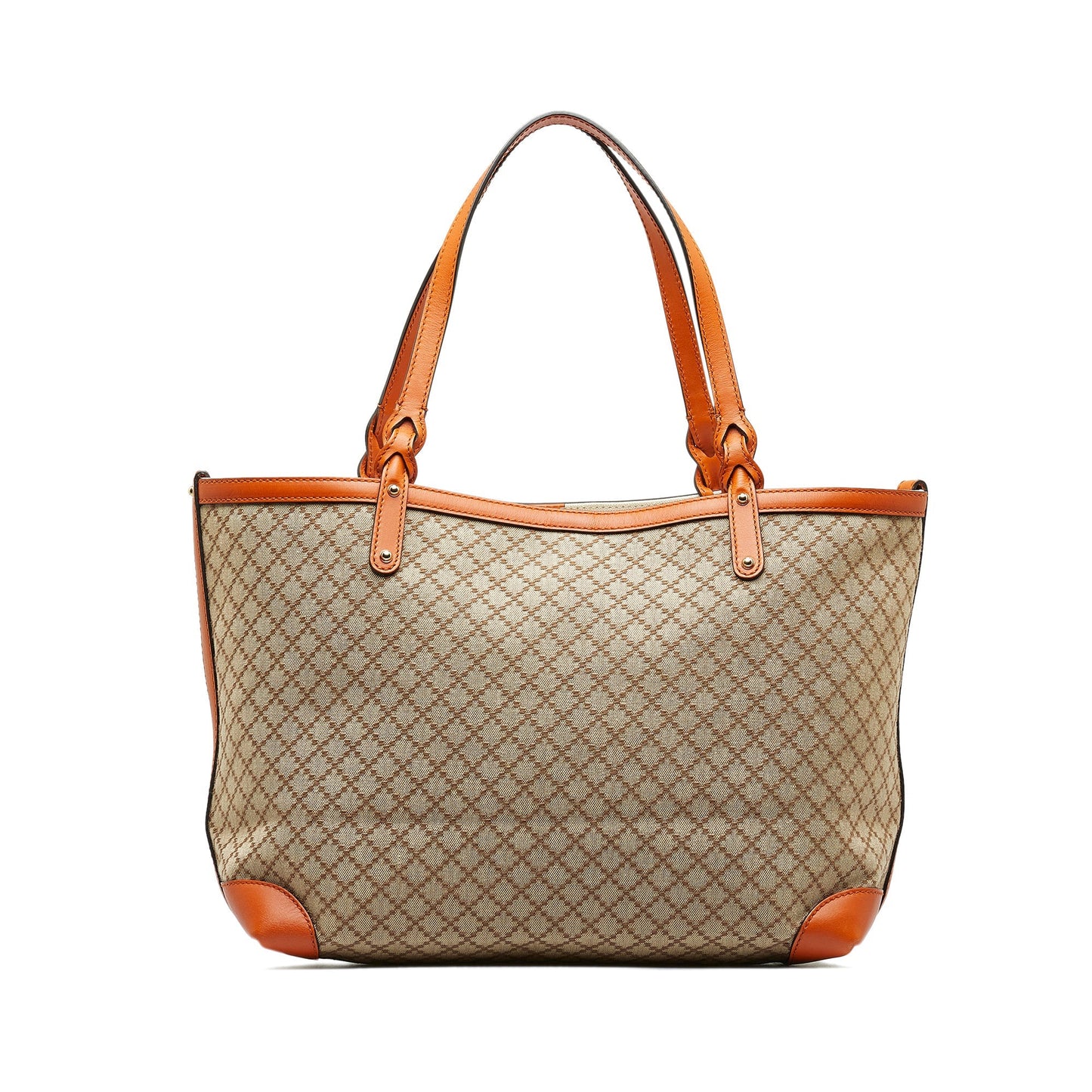 Tan Gucci Diamante Craft Tote