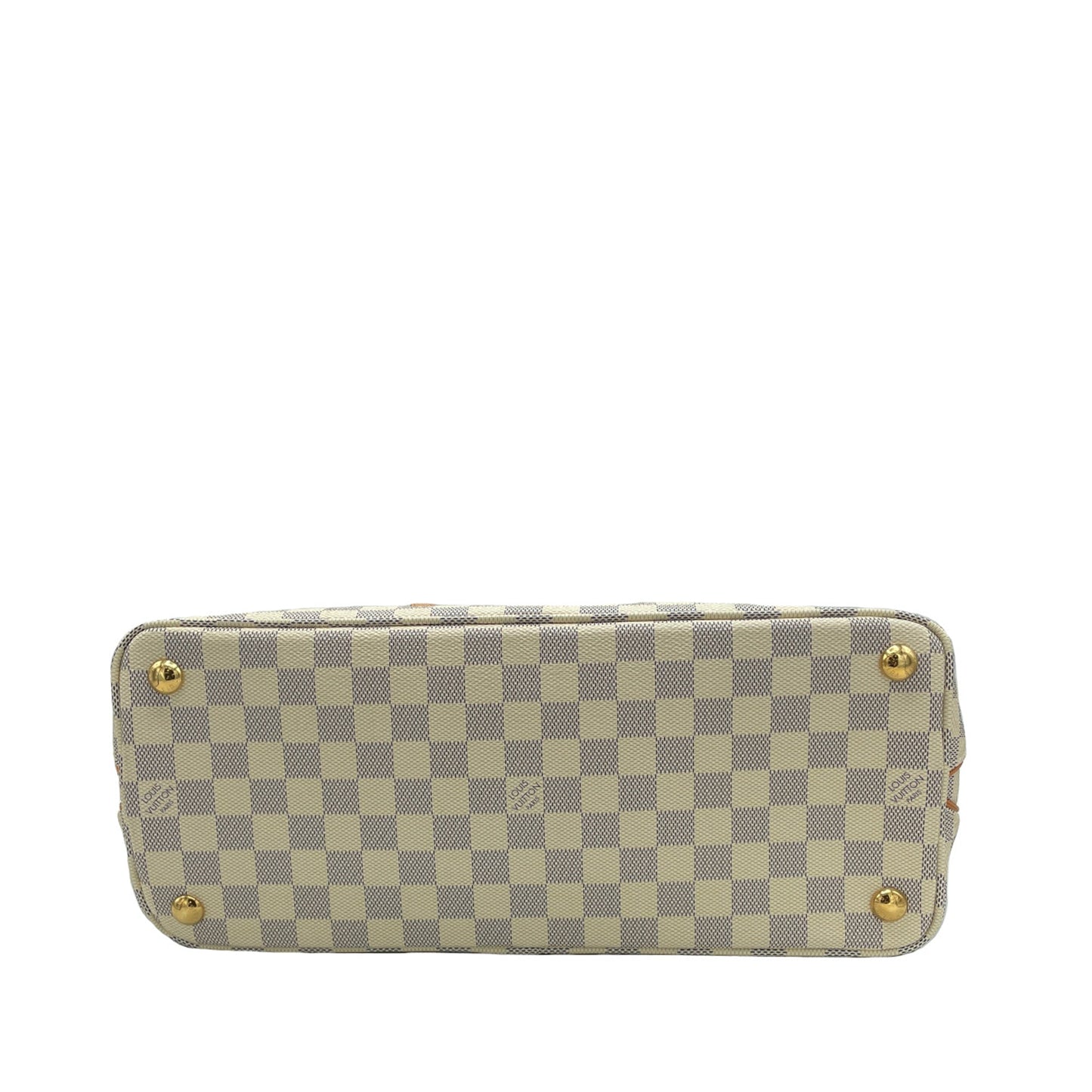 White Louis Vuitton Damier Azur Calvi Tote Bag