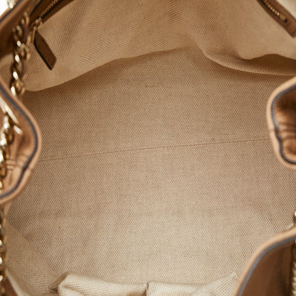 Tan Gucci Medium Soho Chain Tote