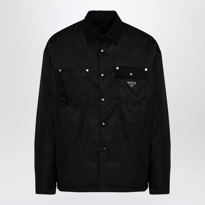 Prada Black Re-Nylon Shirt Men