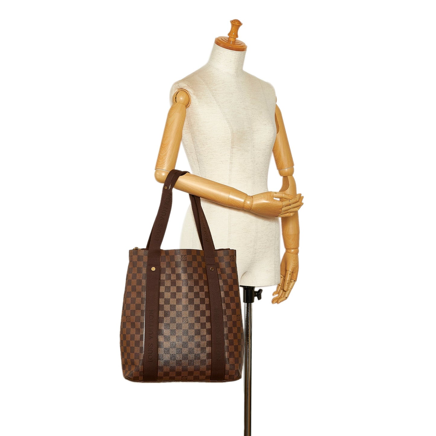 Brown Louis Vuitton Damier Ebene Cabas Beaubourg Tote Bag