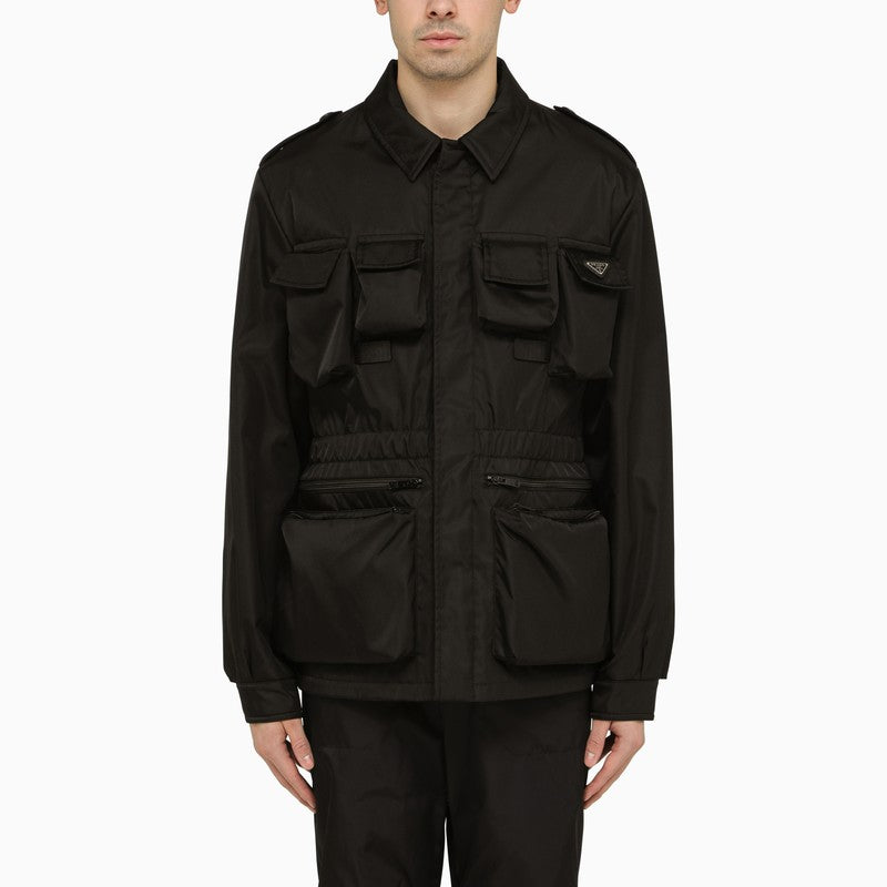 Prada Black Re-Nylon Multi-Pocket Jacket Men