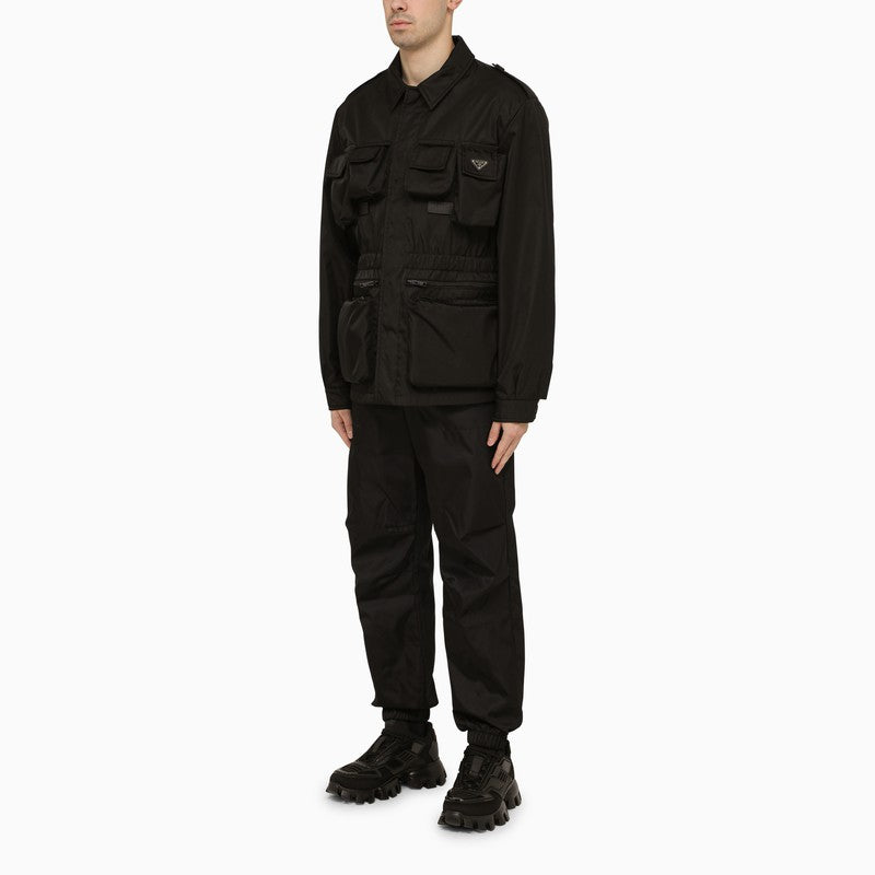 Prada Black Re-Nylon Multi-Pocket Jacket Men