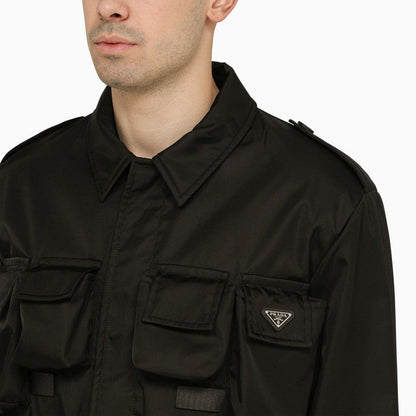 Prada Black Re-Nylon Multi-Pocket Jacket Men