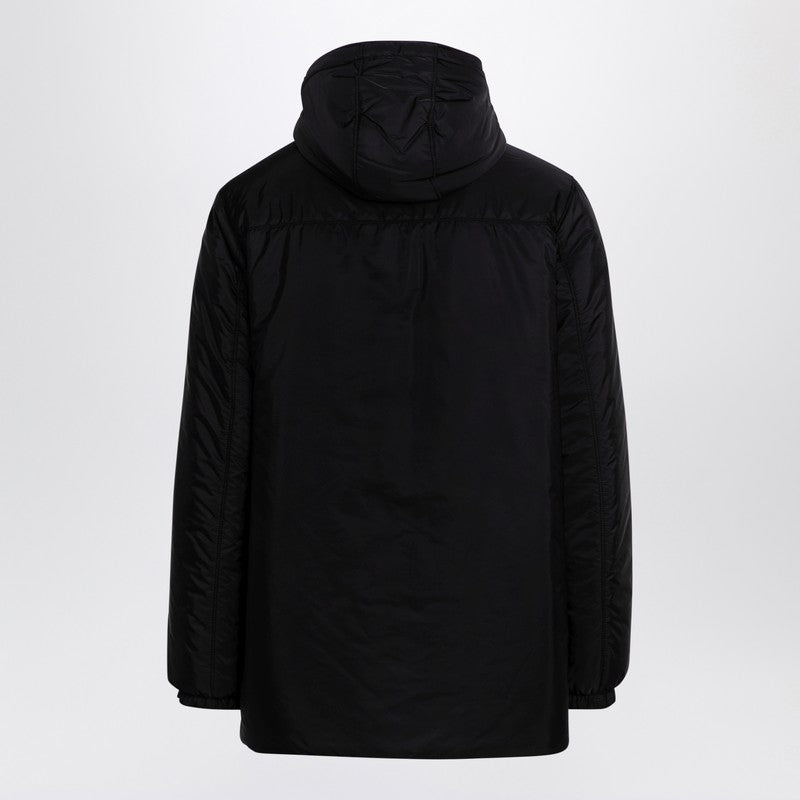 Prada Black Padded Parka In Re-Nylon Men