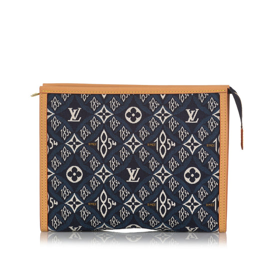 Louis Vuitton Toiletry Pouch 26 Blue Since 1854 Canvas