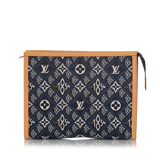 Louis Vuitton Toiletry Pouch 26 Blue Since 1854 Canvas