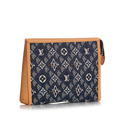 Louis Vuitton Toiletry Pouch 26 Blue Since 1854 Canvas