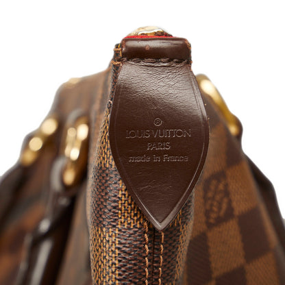 Brown Louis Vuitton Damier Ebene Saleya MM Tote Bag