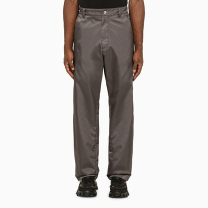 Prada Iron-Coloured Re-Nylon Trousers Men