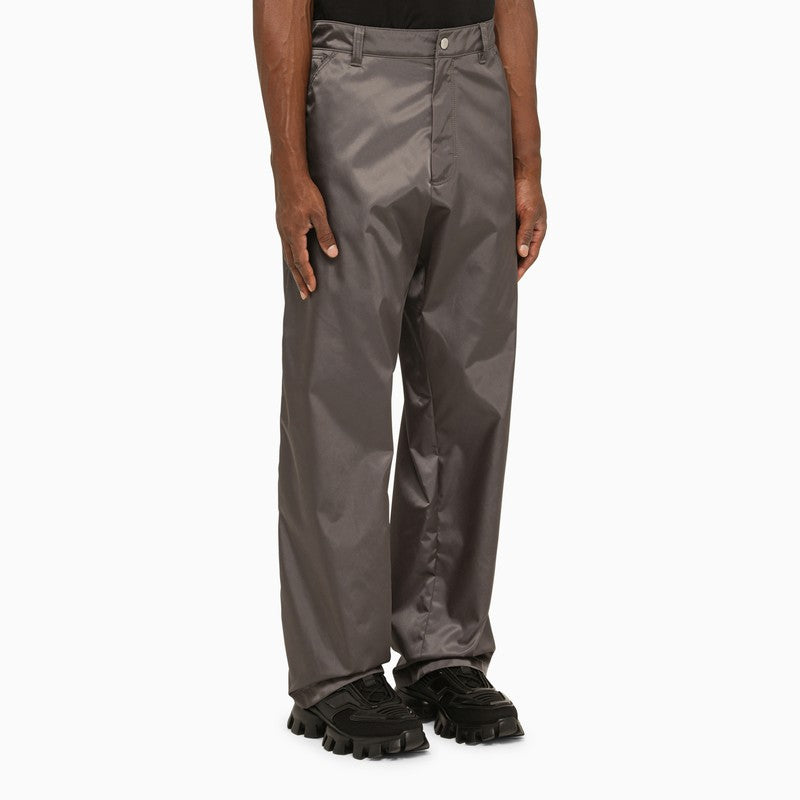 Prada Iron-Coloured Re-Nylon Trousers Men