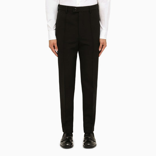 Prada Classic Black Regular Trousers Men