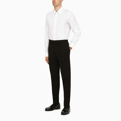 Prada Classic Black Regular Trousers Men