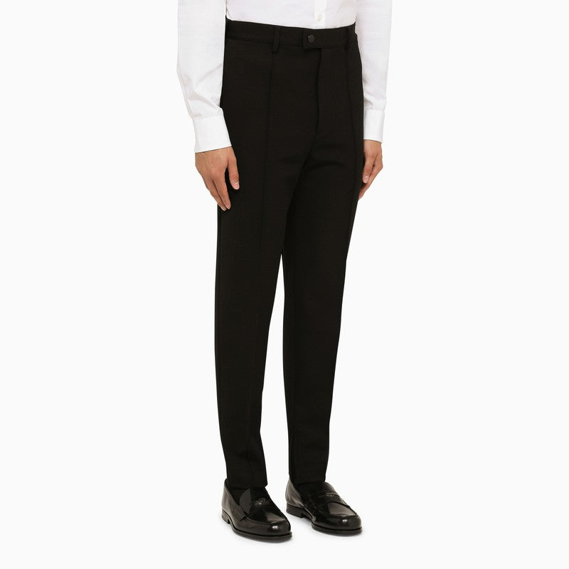 Prada Classic Black Regular Trousers Men