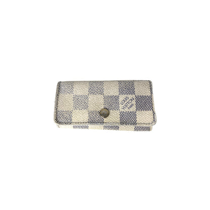 Louis Vuitton 4 Key Holder Damier Azur