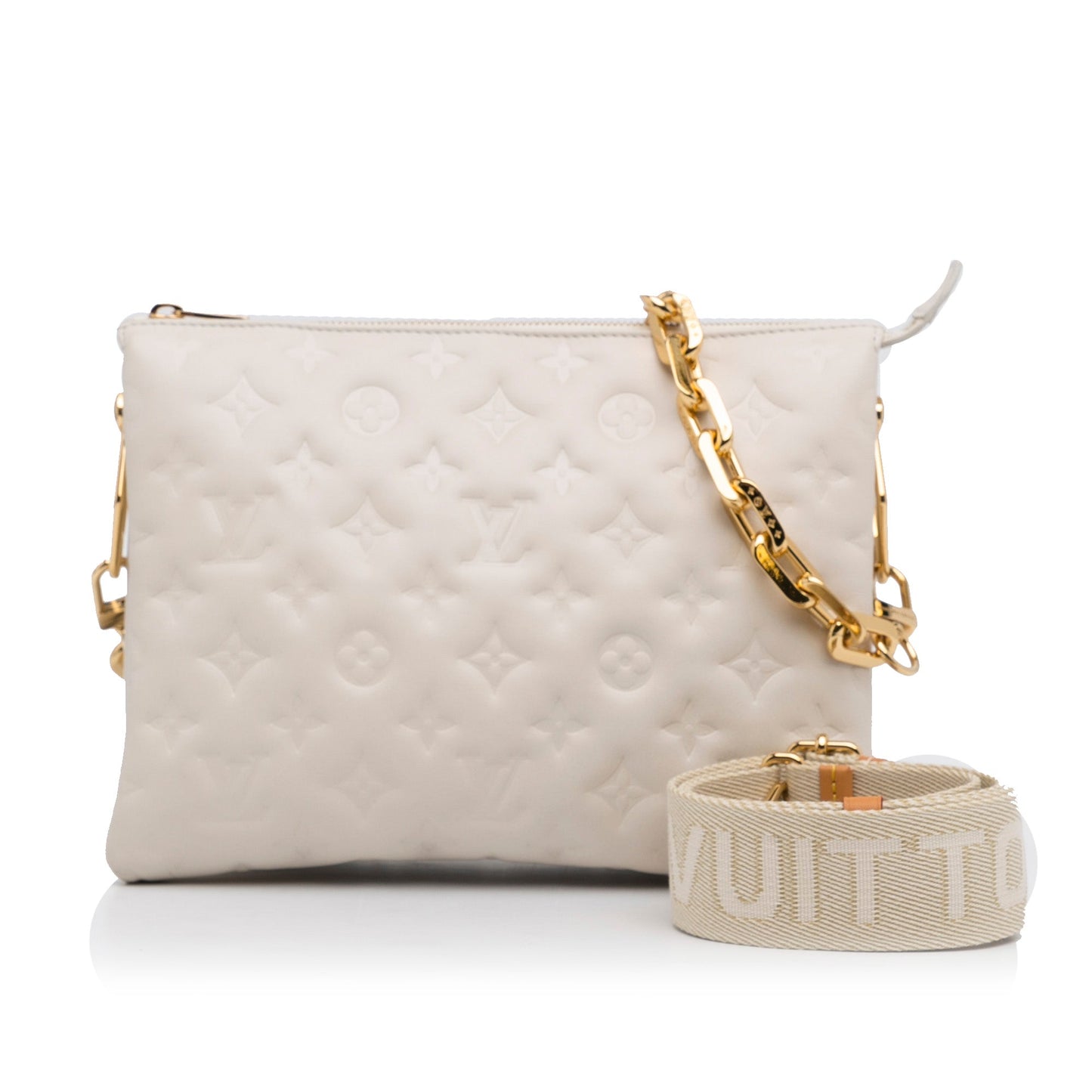 Louis Vuitton Coussin PM White Monogram Empreinte