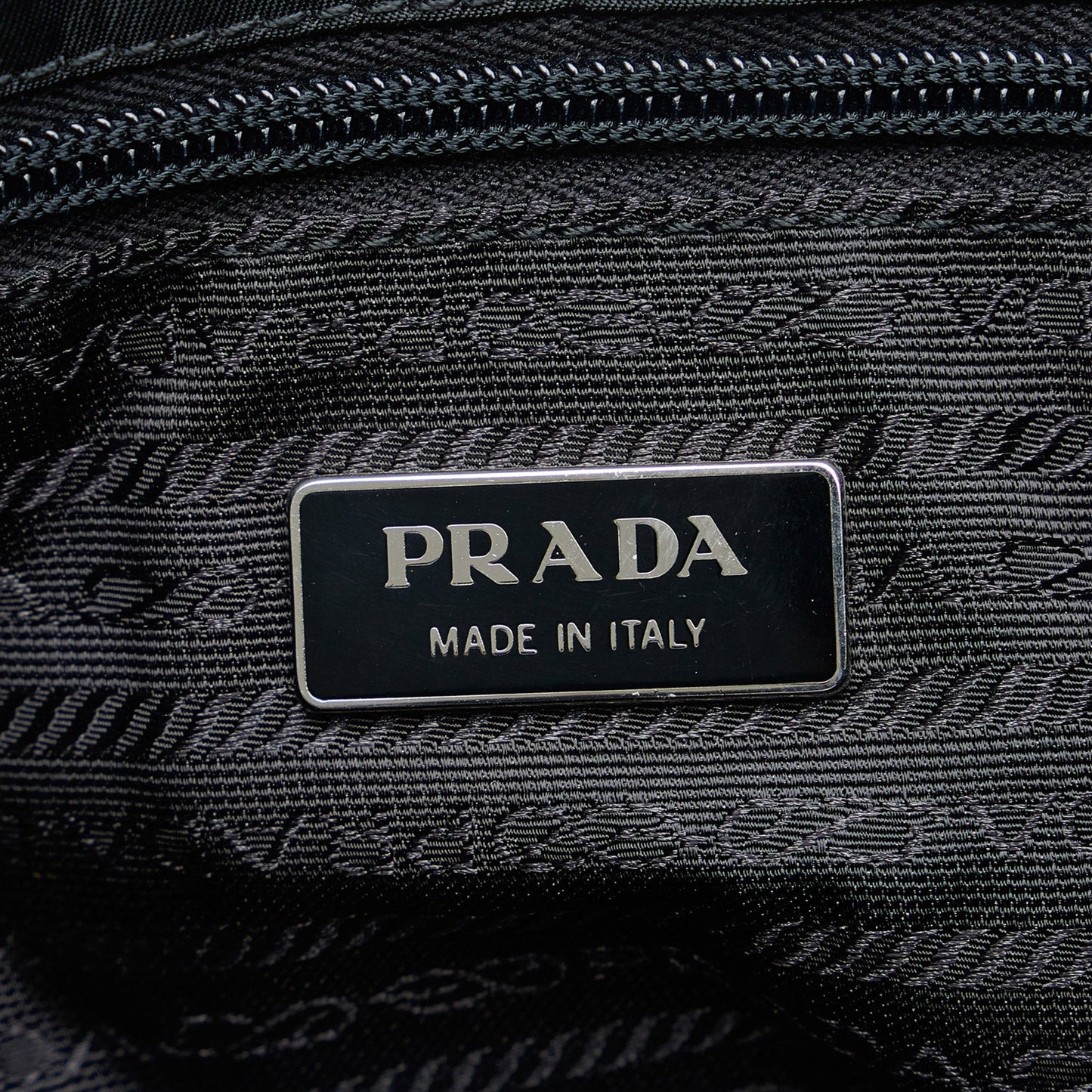 Prada Tessuto Shoulder Bag Black Nylon Canvas