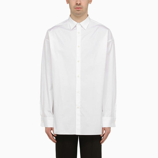 Prada White Cotton Shirt Men