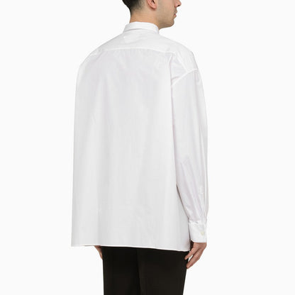 Prada White Cotton Shirt Men